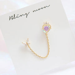 Crown Heart Two Ring ピアッシング Piercing bling moon