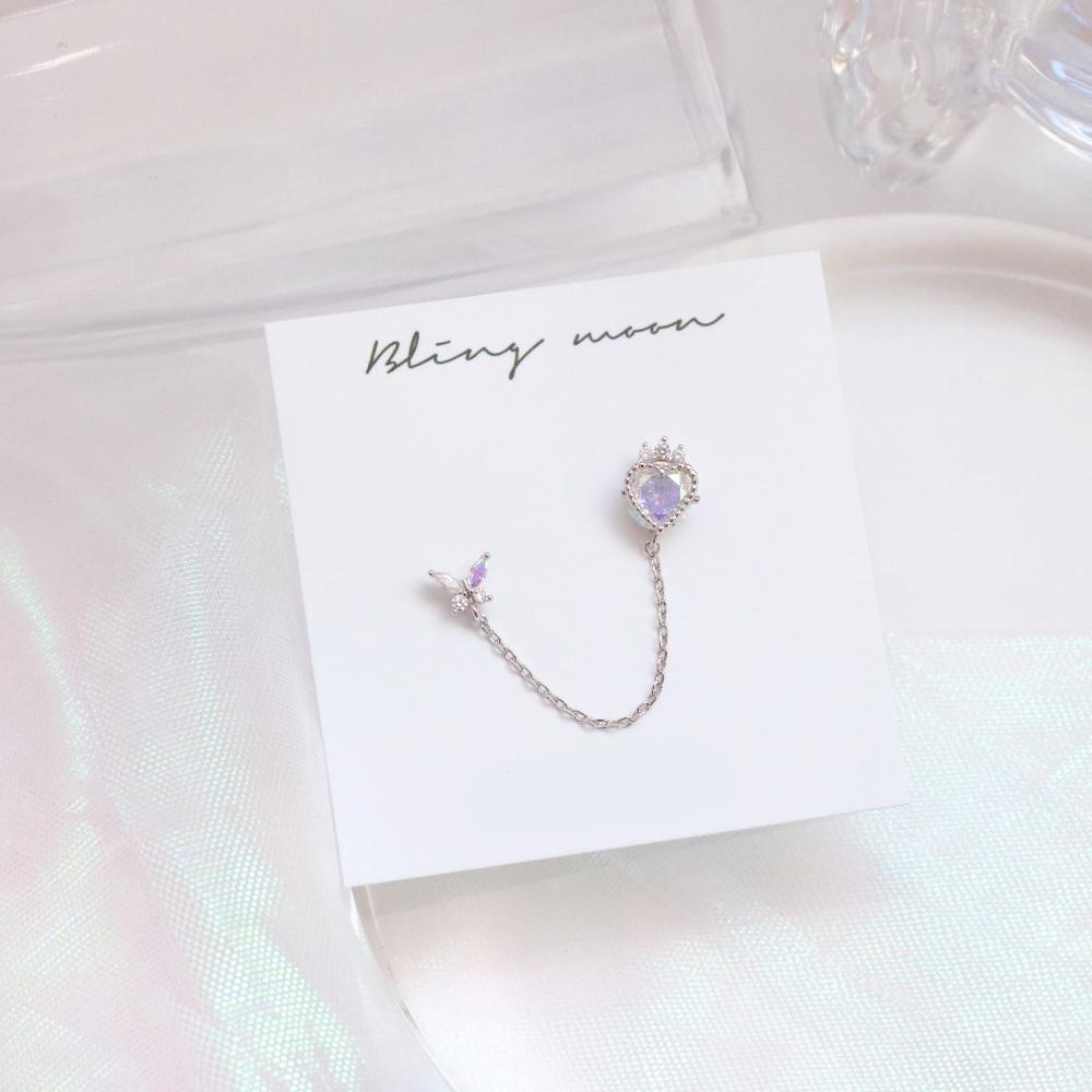 Crown Heart Two Ring ピアッシング Piercing bling moon