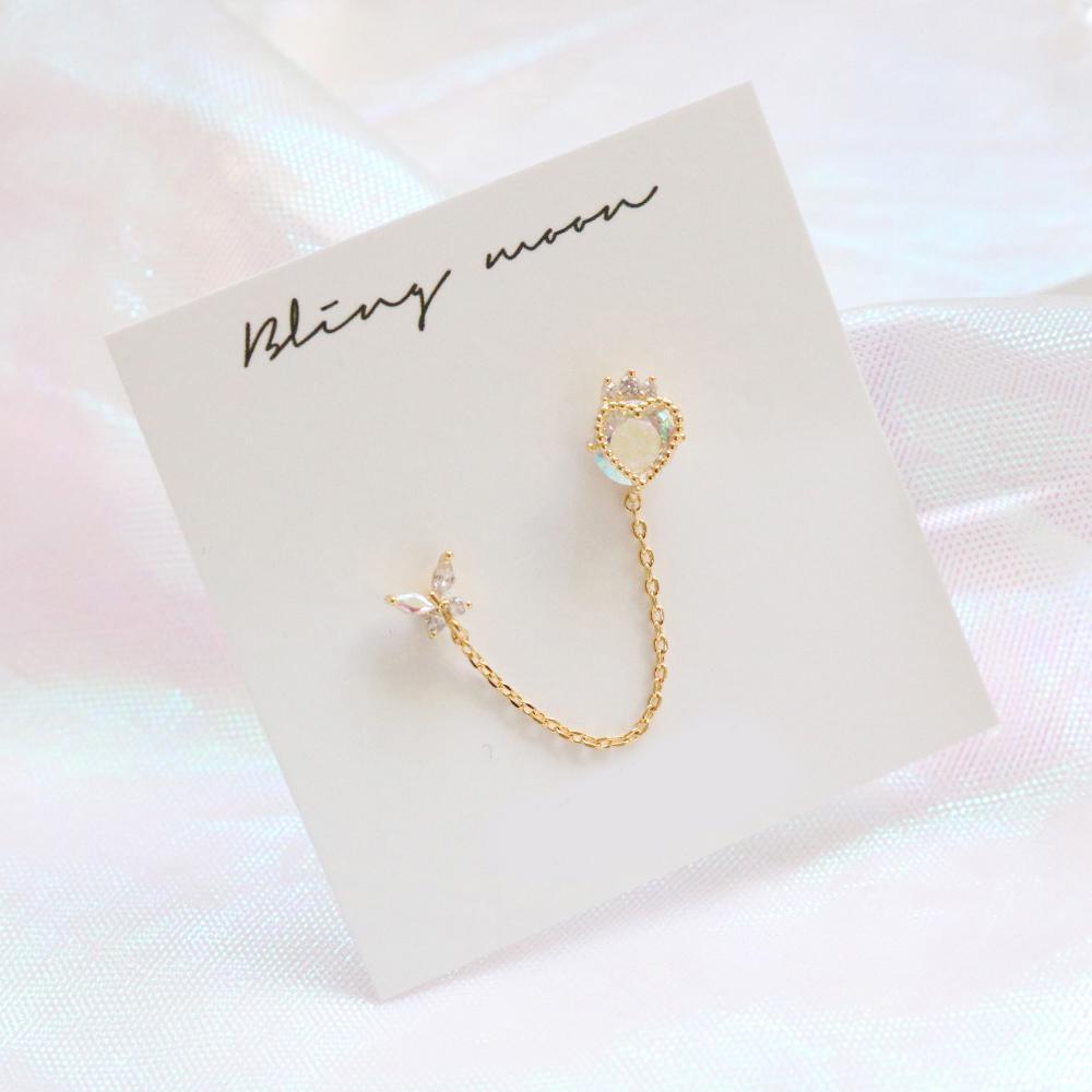 Crown Heart Two Ring ピアッシング Piercing bling moon