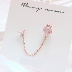 Crown Heart Two Ring ピアッシング Piercing bling moon