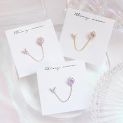 Crown Heart Two Ring ピアッシング Piercing bling moon