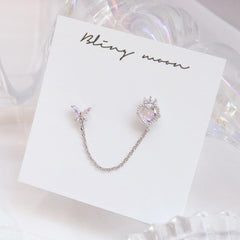 Crown Heart Two Ring ピアッシング Piercing bling moon