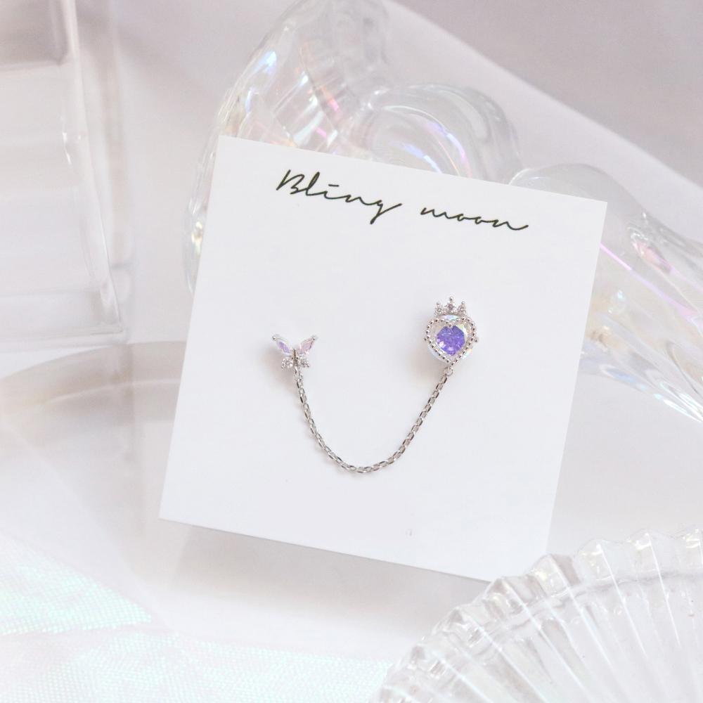 Crown Heart Two Ring ピアッシング Piercing bling moon