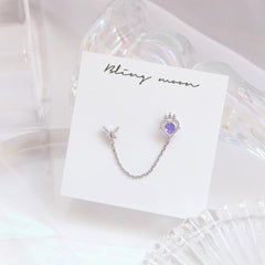 Crown Heart Two Ring ピアッシング Piercing bling moon