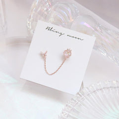 Crown Heart Two Ring ピアッシング Piercing bling moon