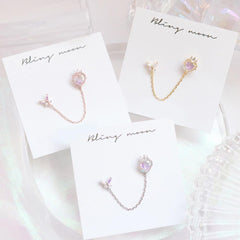 Crown Heart Two Ring ピアッシング Piercing bling moon