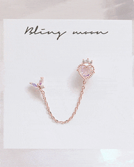 Crown Heart Two Ring ピアッシング Piercing bling moon