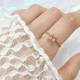 Cubic cherry リング ring bling moon