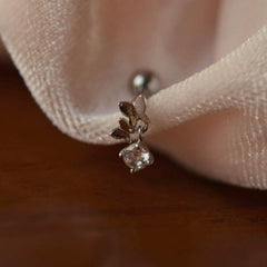 ダブル バタフライ ドロップ ピアッシング Piercing 10000won