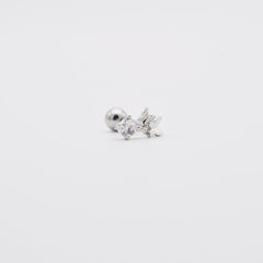 ダブル バタフライ ドロップ ピアッシング Piercing 10000won