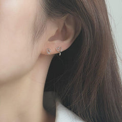 ダブルハートラインドロップ ピアッシング Piercing 10000won