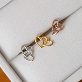 ダブルハートラインドロップ ピアッシング Piercing 10000won