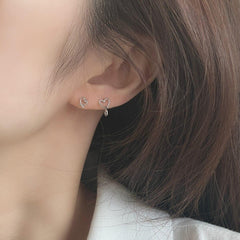 ダブルハートラインドロップ ピアッシング Piercing 10000won