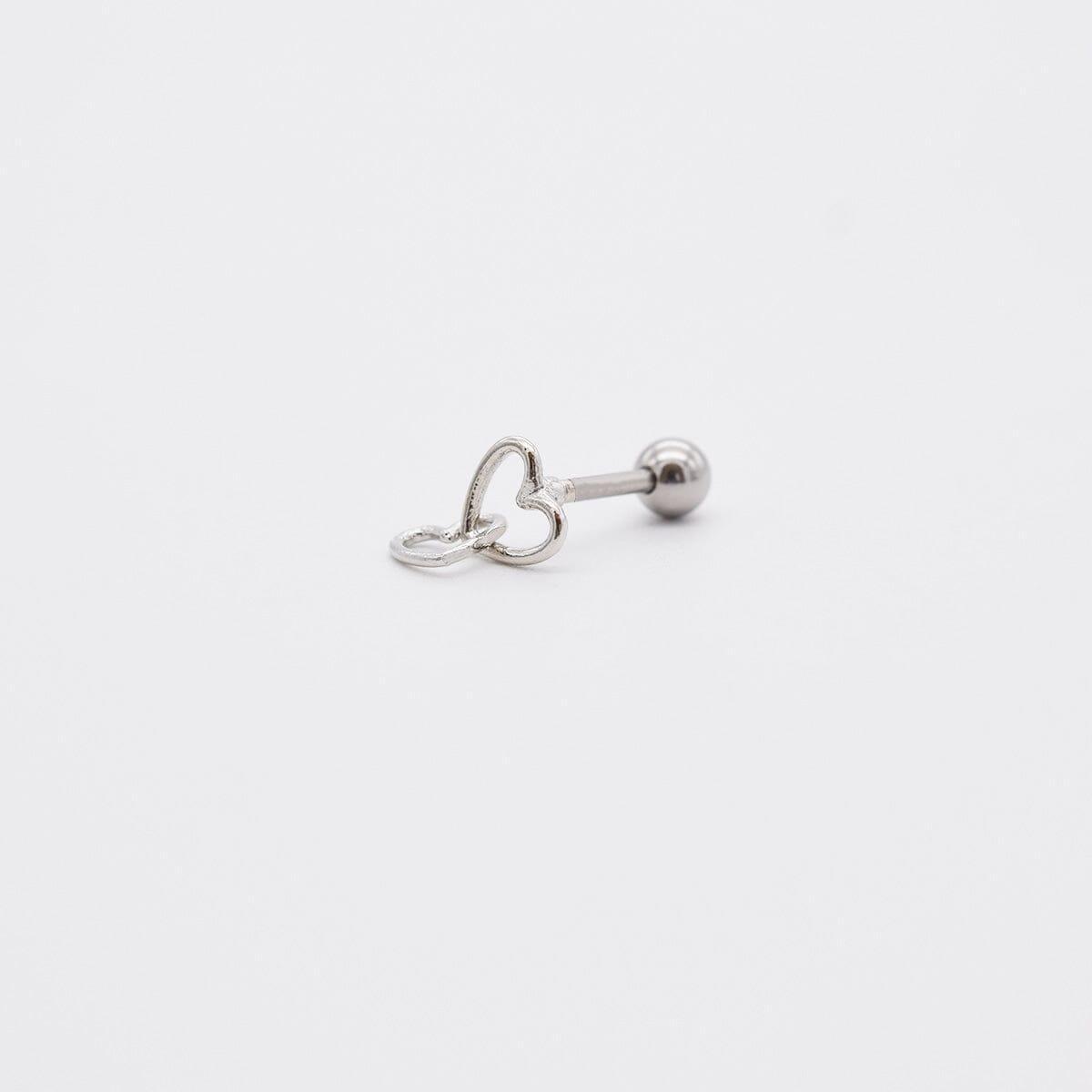 ダブルハートラインドロップ ピアッシング Piercing 10000won