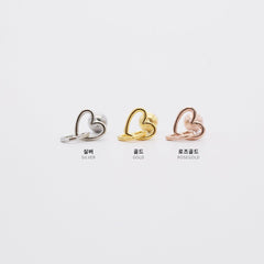 ダブルハートラインドロップ ピアッシング Piercing 10000won