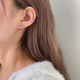 ダブル・キュービック・スパークル・ピアッシング Piercing younglong-seoul