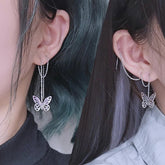 ダリアサージカルロングチェーン蝶ピアッシング Piercing from lizzy