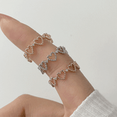 ドットハートリング (2Size) ring bling moon