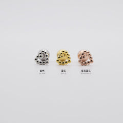 ドットライン ミニハート ピアッシング Piercing 10000won