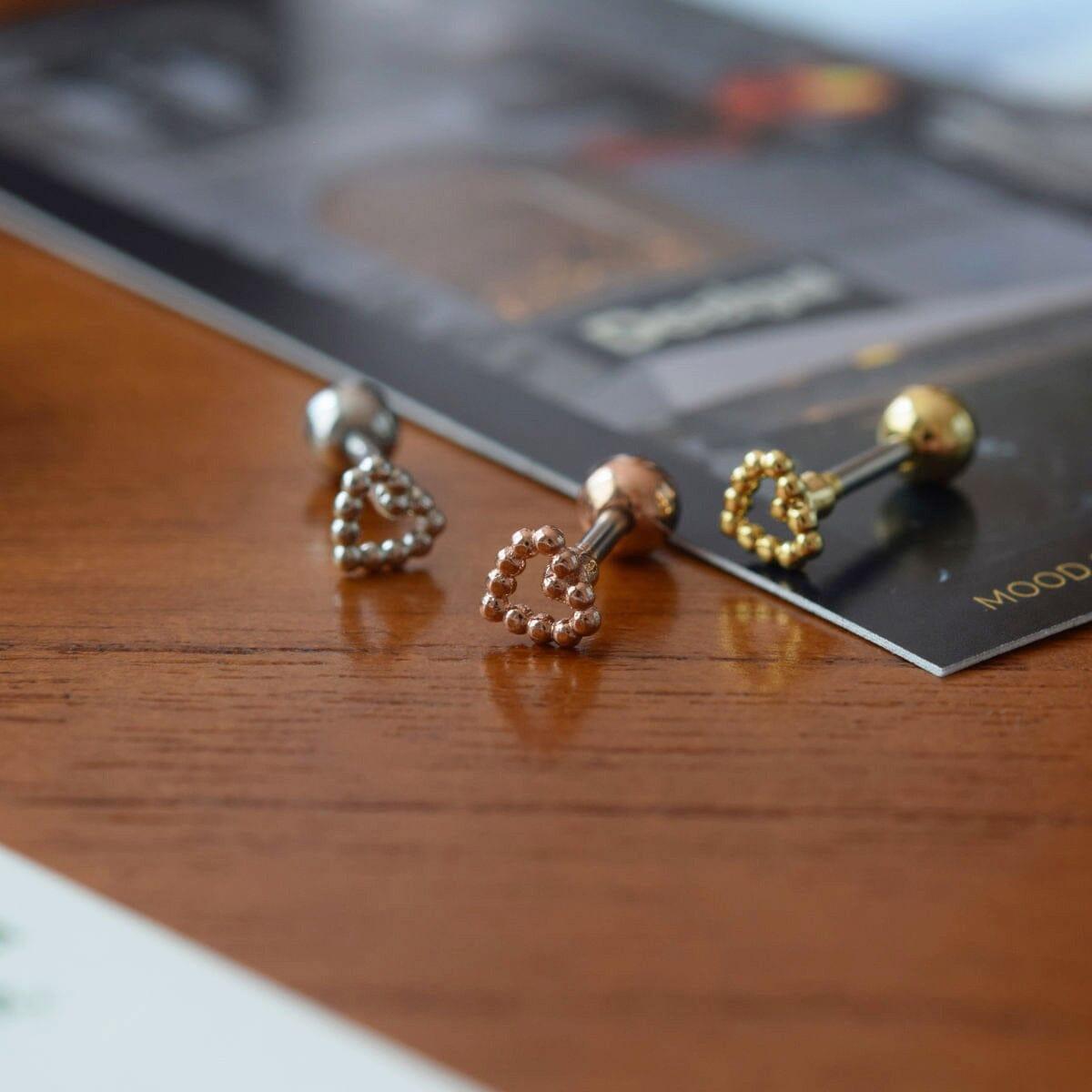 ドットライン ミニハート ピアッシング Piercing 10000won