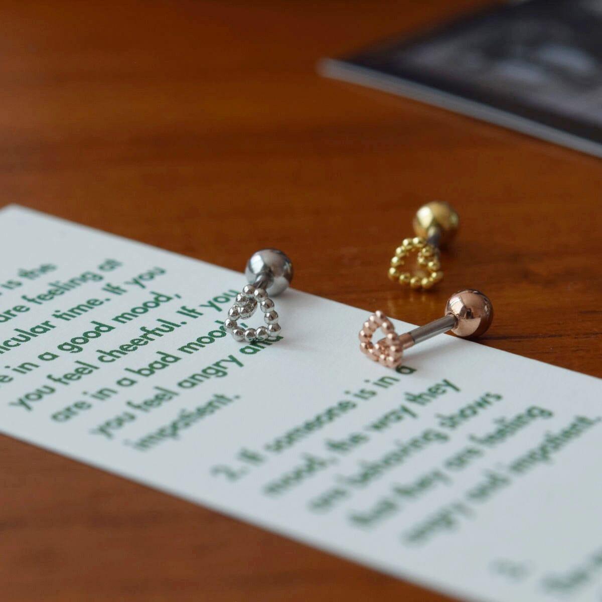 ドットライン ミニハート ピアッシング Piercing 10000won