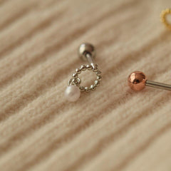 ドットリング 3ミリ真珠ドロップ ピアッシング Piercing 10000won