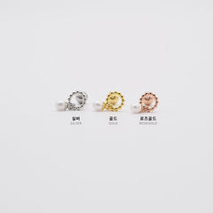 ドットリング 3ミリ真珠ドロップ ピアッシング Piercing 10000won