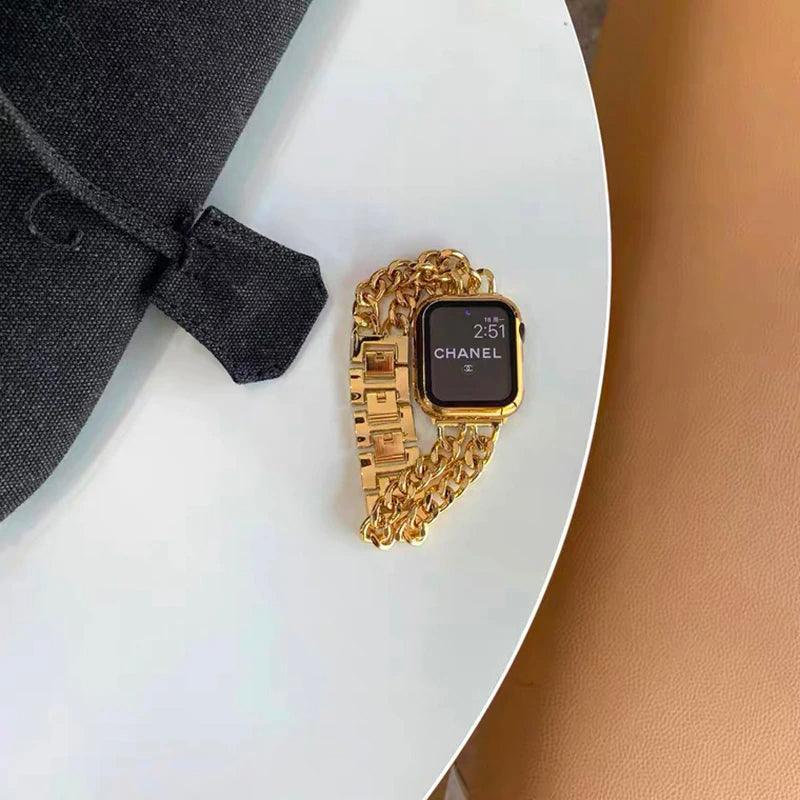 DoubleRowデニムチェーンストラップ Apple watch apple watch バンド givgiv