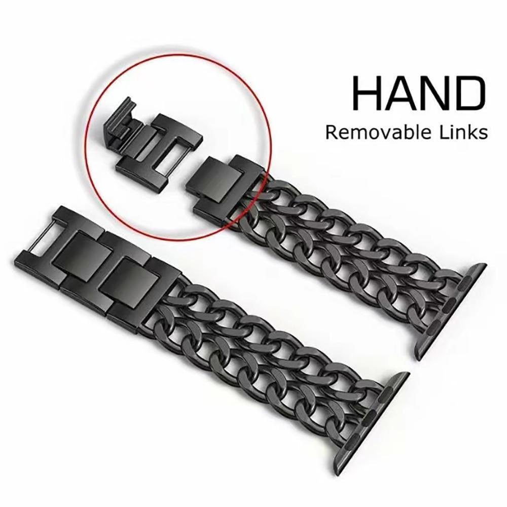 DoubleRowデニムチェーンストラップ Apple watch apple watch バンド givgiv