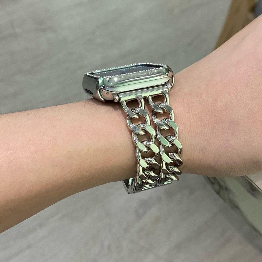 DoubleRowデニムチェーンストラップ Apple watch apple watch バンド givgiv