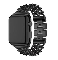DoubleRowデニムチェーンストラップ Apple watch apple watch バンド givgiv 38mm/40mm Black