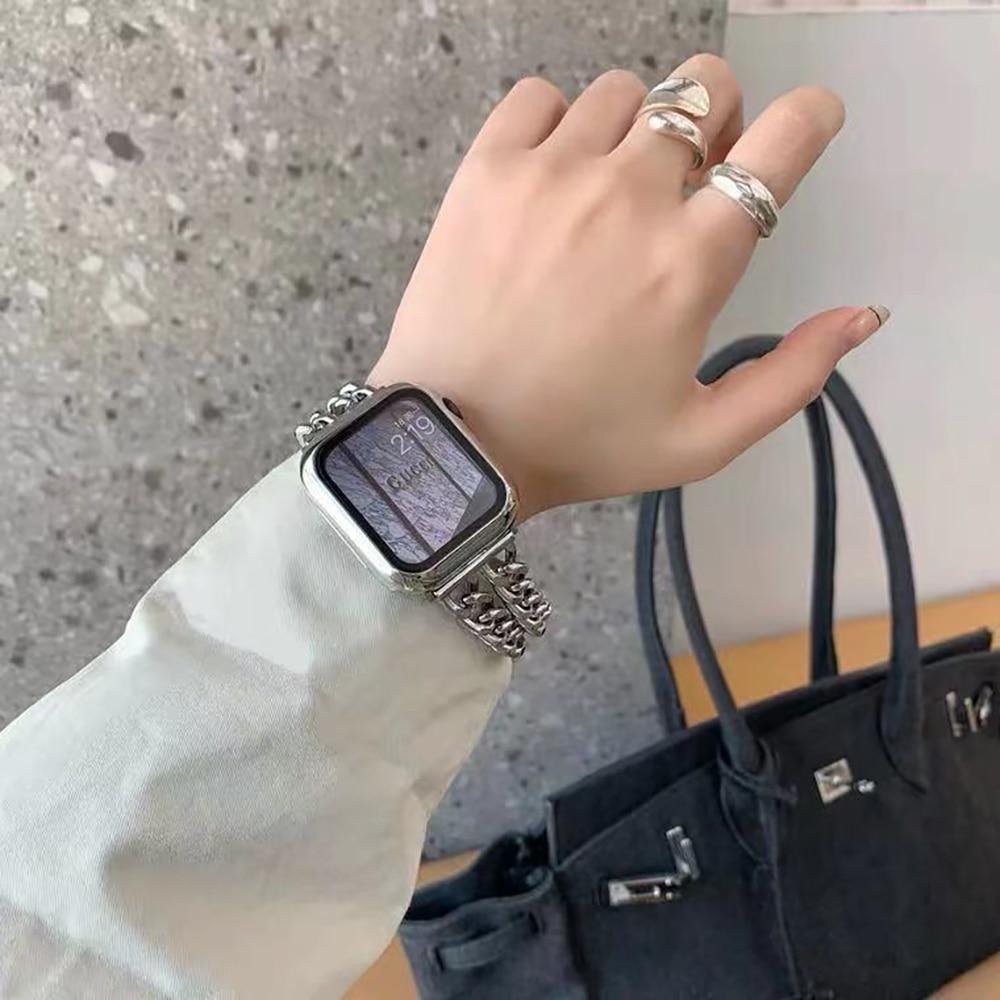 DoubleRowデニムチェーンストラップ Apple watch apple watch バンド givgiv