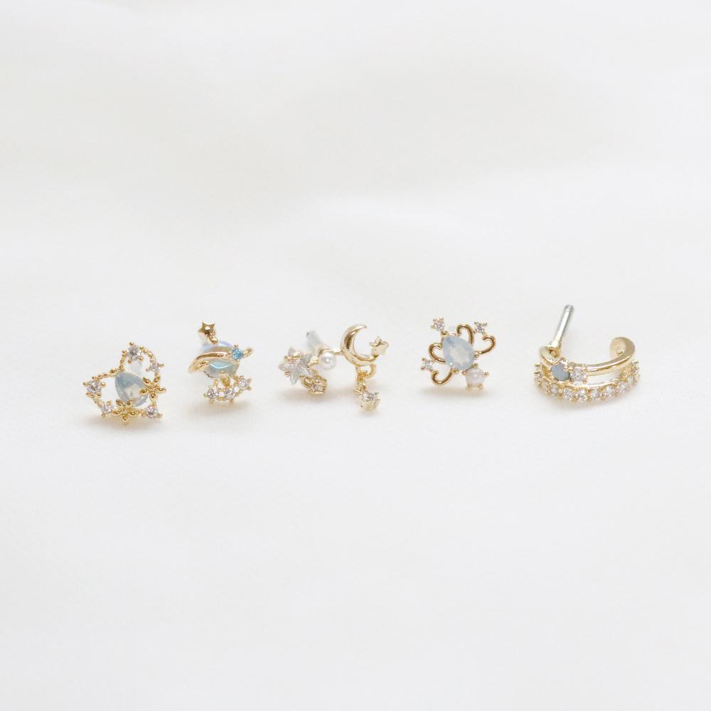 Gold Fill Blue (ピアス/ピアッシング) Piercing bling moon