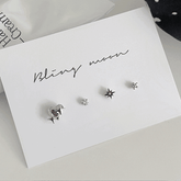 グリッターハートピアッシング(4 set) Piercing bling moon