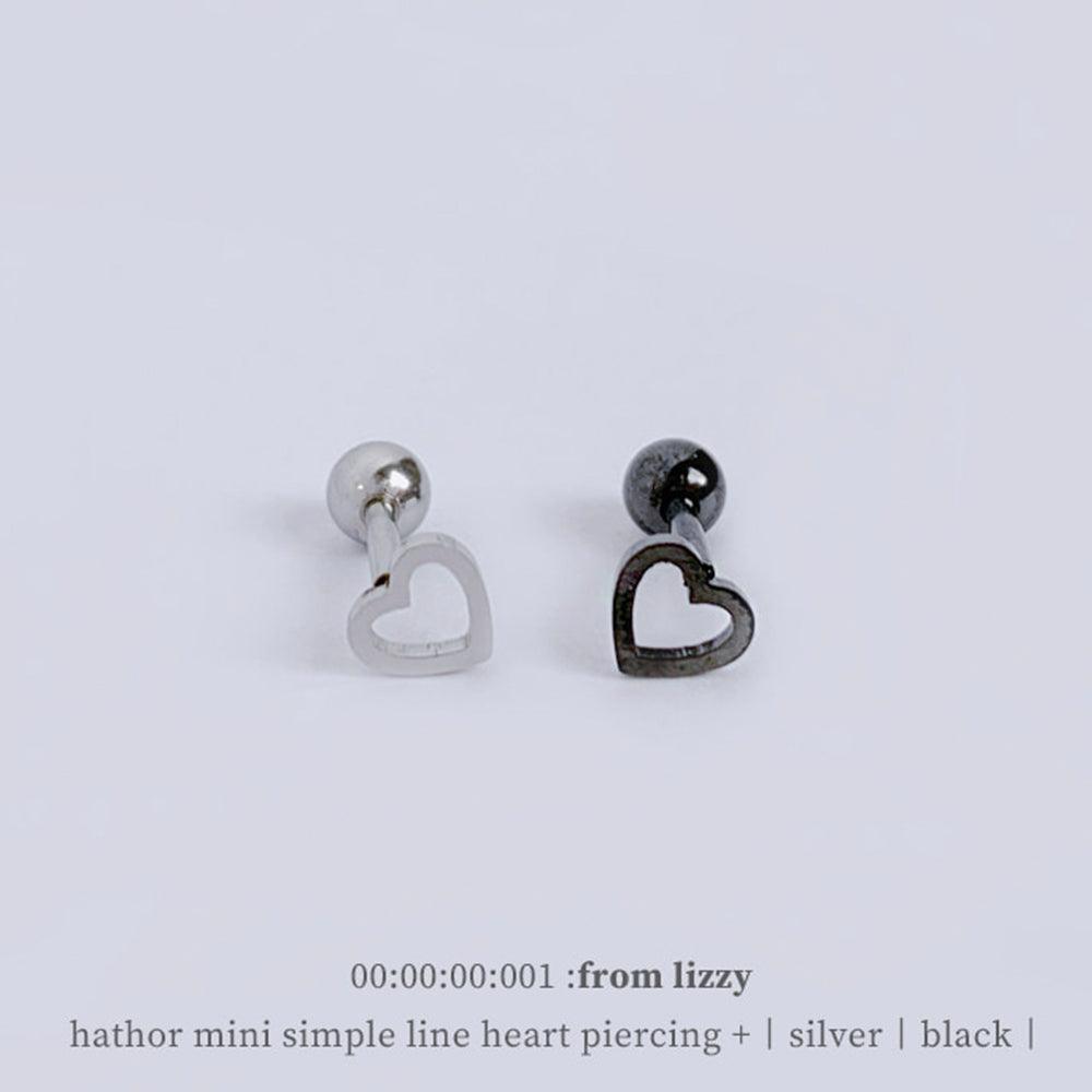 ハートルミニシンプルラインハートピアッシング Piercing from lizzy