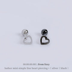 ハートルミニシンプルラインハートピアッシング Piercing from lizzy