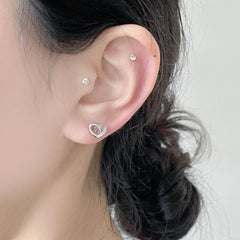 Heart Pretzel (ピアス/ピアッシング) Piercing bling moon