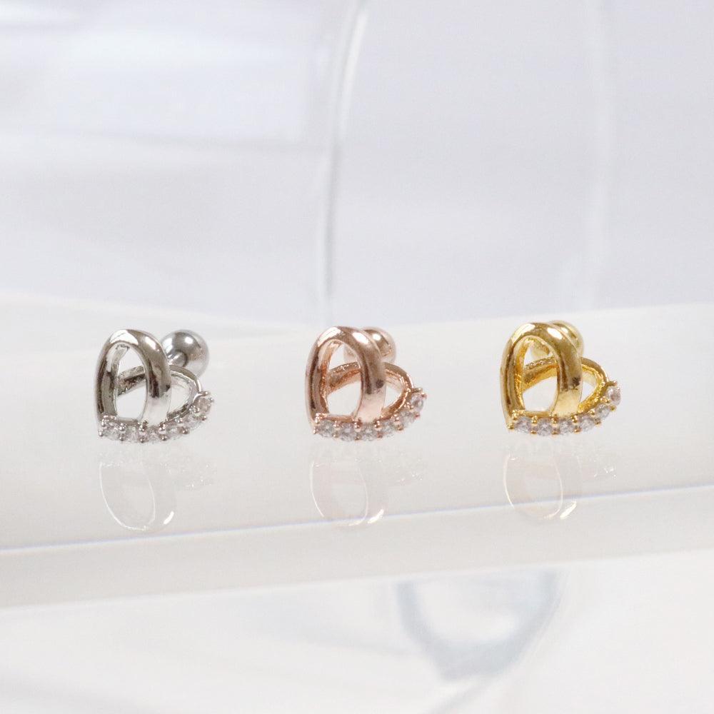 Heart Pretzel (ピアス/ピアッシング) Piercing bling moon