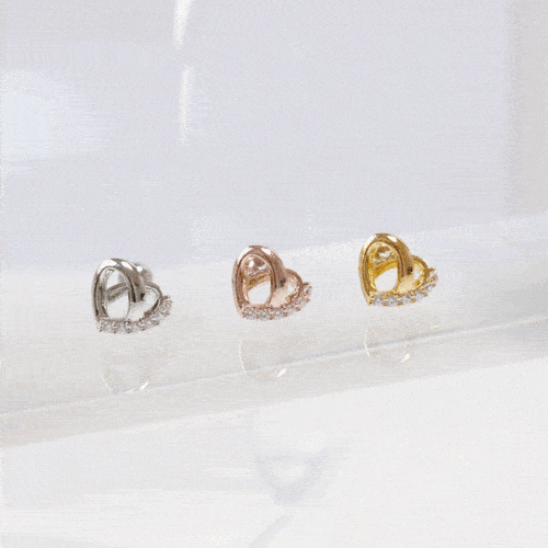 Heart Pretzel (ピアス/ピアッシング) Piercing bling moon