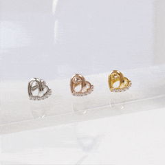 Heart Pretzel (ピアス/ピアッシング) Piercing bling moon