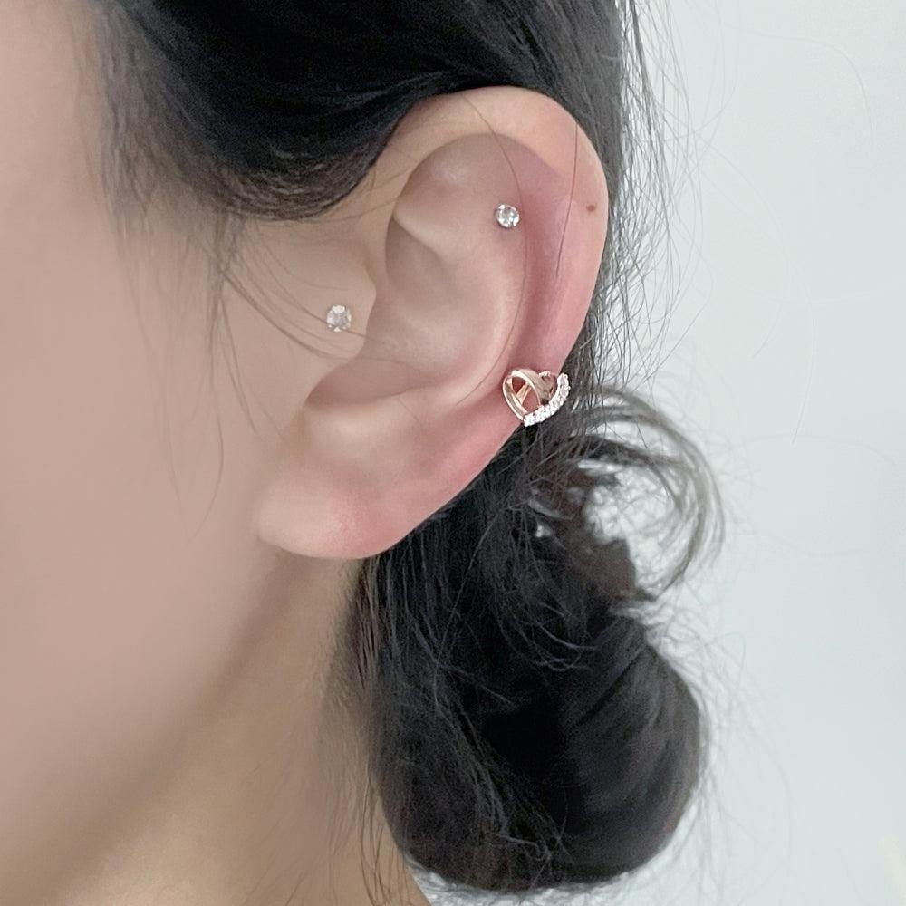 Heart Pretzel (ピアス/ピアッシング) Piercing bling moon