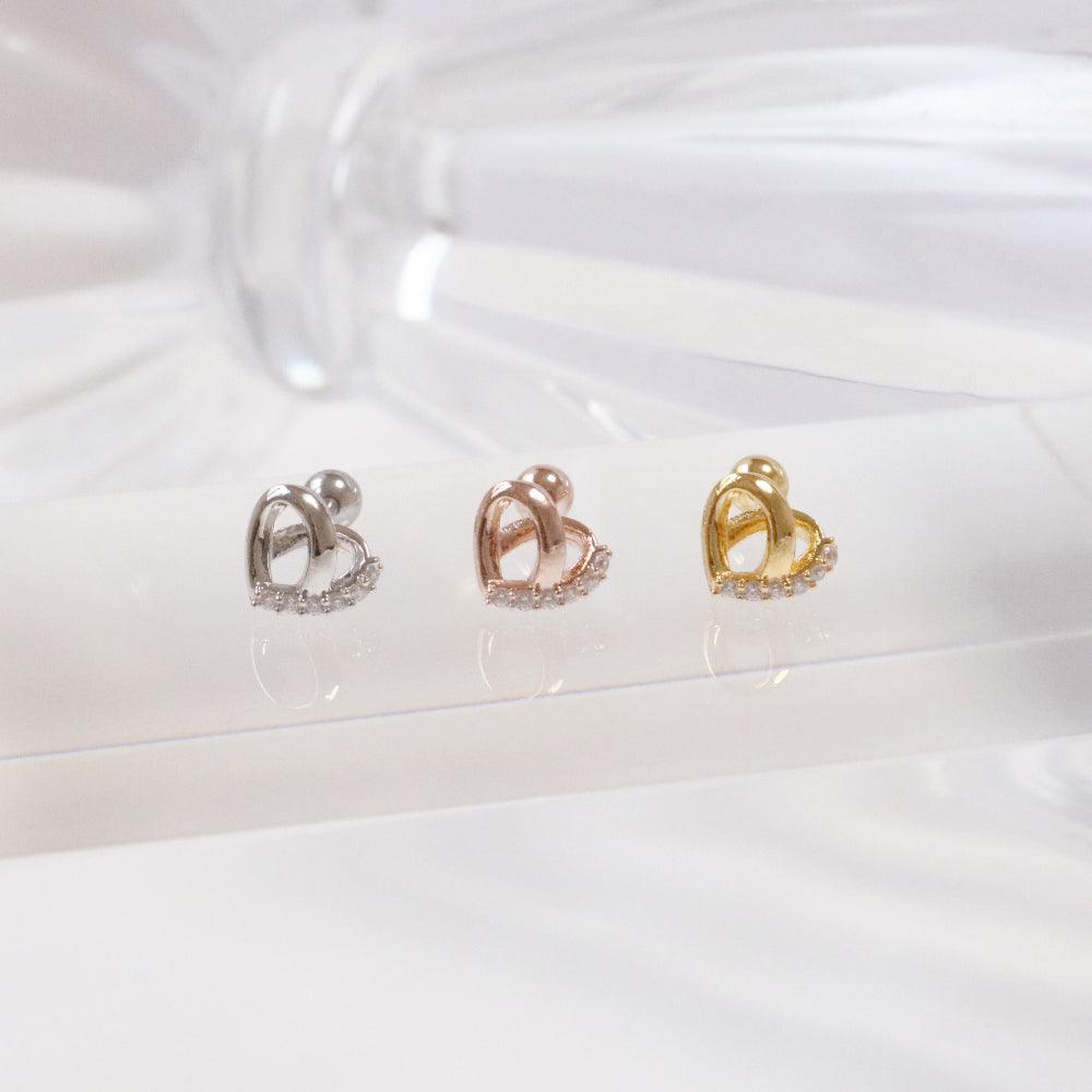 Heart Pretzel (ピアス/ピアッシング) Piercing bling moon