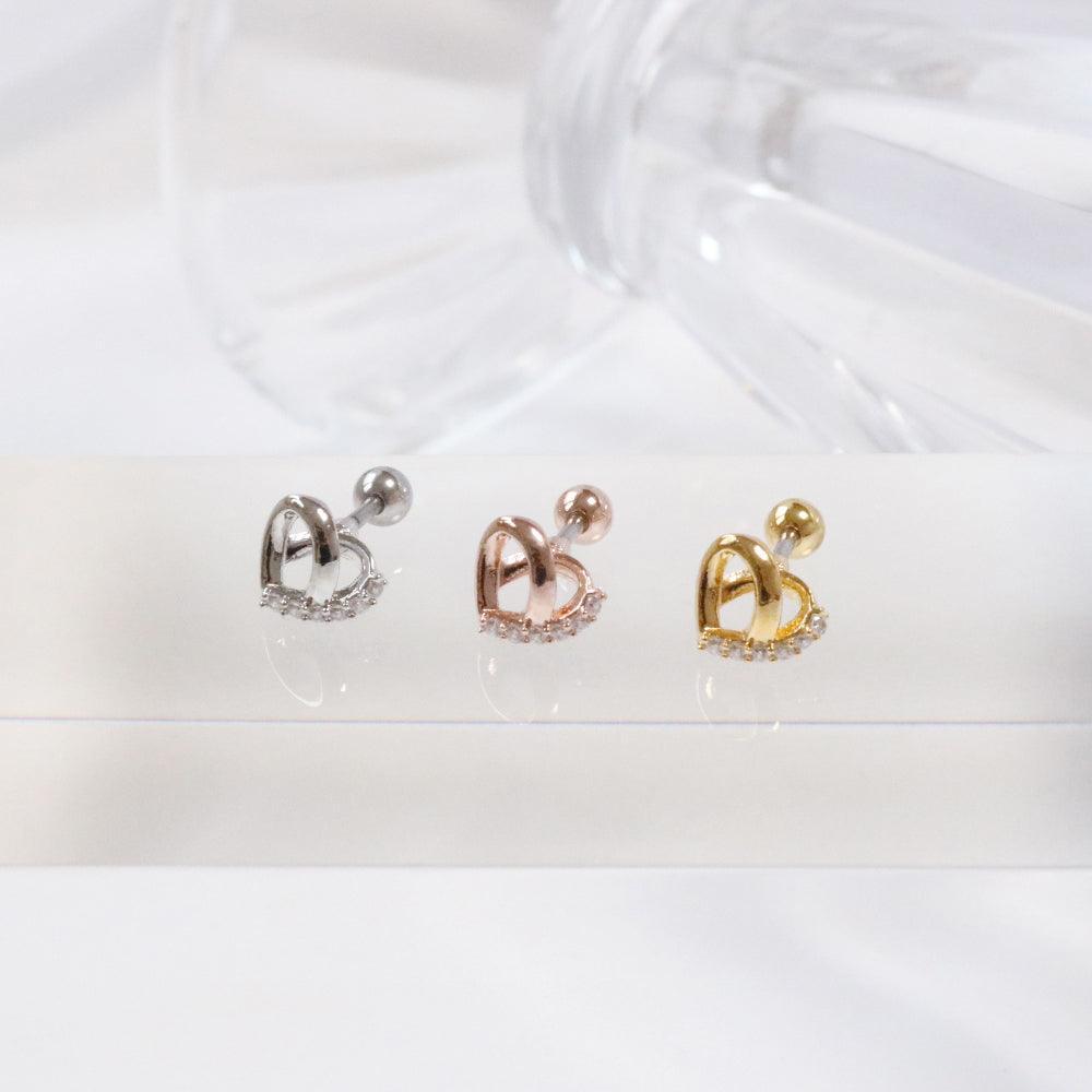 Heart Pretzel (ピアス/ピアッシング) Piercing bling moon