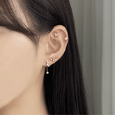 ひらひらとした真珠蝶ピアッシング(4 set) Piercing bling moon