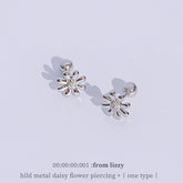 ヒールド メタル デイジー フラワー ピアッシング Piercing from lizzy