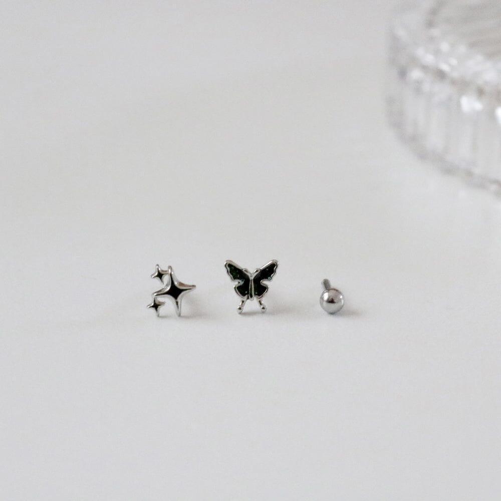 ヒッピー ピアッシング(3 set) Piercing bling moon