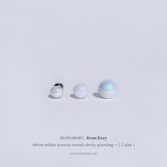 ホワイトオーロララウンドサークル ピアッシング Piercing from lizzy