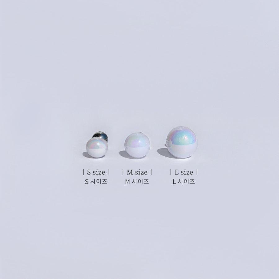 ホワイトオーロララウンドサークル ピアッシング Piercing from lizzy