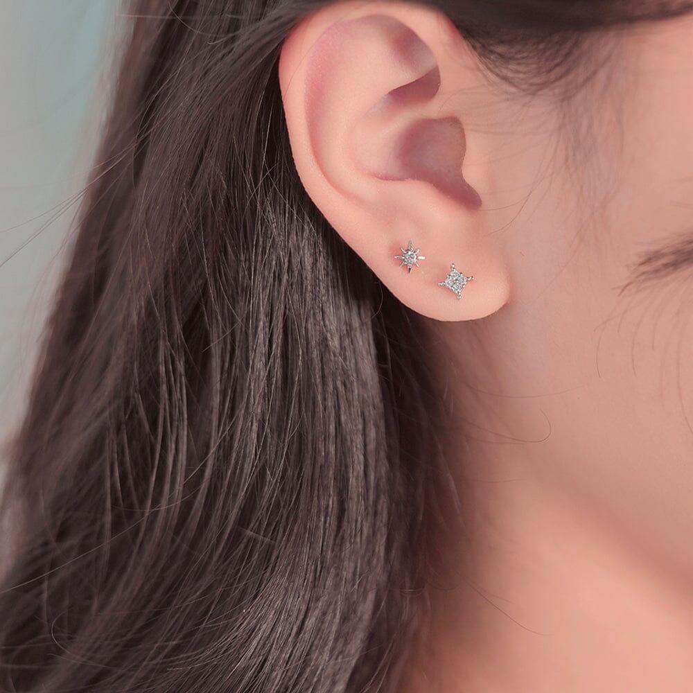 輝くスター キュービック ボディピアス 軟骨ピアス 片耳用 16G コレクション Piercing SET ME UP♡ 