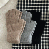 ふんわり ウール ニット 半手袋 グローブ etc 10000won